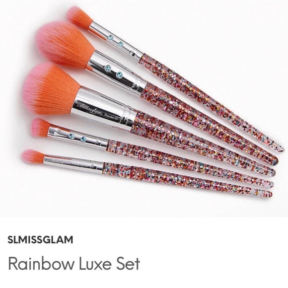 SLMissGlam Beauty Rainbow Luxe Makeup Brush Set - Picture 1 of 11